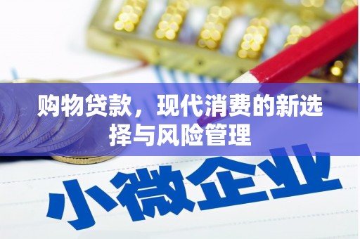 电白购物贷款，现代消费的新选择与风险管理
