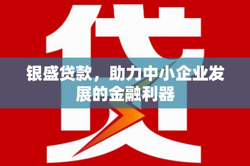 电白银盛贷款，助力中小企业发展的金融利器