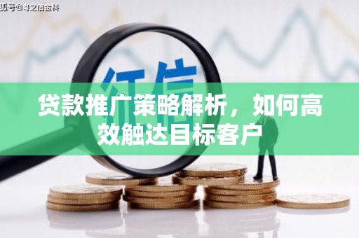 电白贷款推广策略解析，如何高效触达目标客户