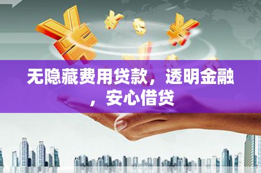 电白无隐藏费用贷款，透明金融，安心借贷