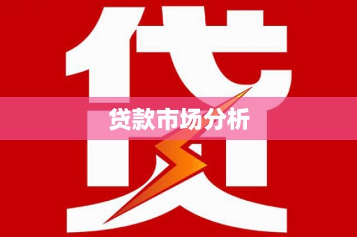 电白贷款市场分析