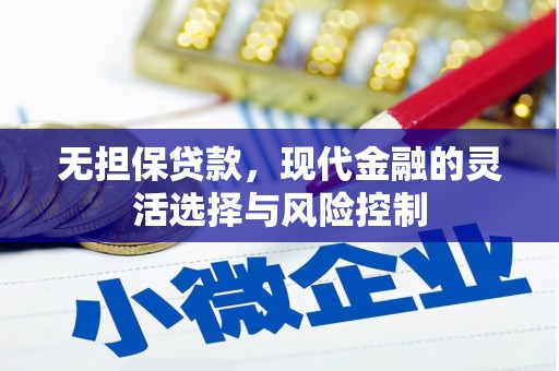 电白无担保贷款，现代金融的灵活选择与风险控制