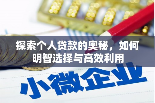 电白探索个人贷款的奥秘，如何明智选择与高效利用