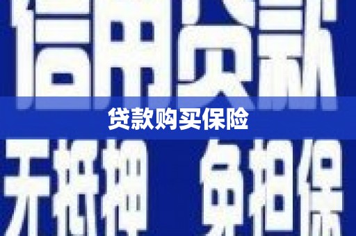 电白贷款购买保险