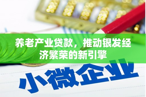 电白养老产业贷款，推动银发经济繁荣的新引擎