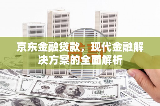 电白京东金融贷款，现代金融解决方案的全面解析