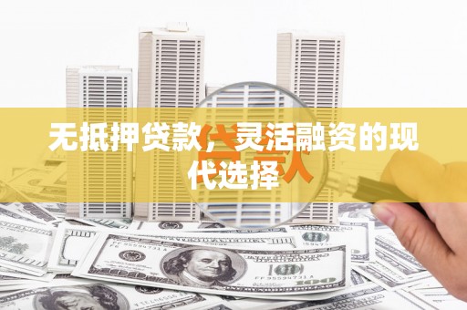 电白无抵押贷款，灵活融资的现代选择
