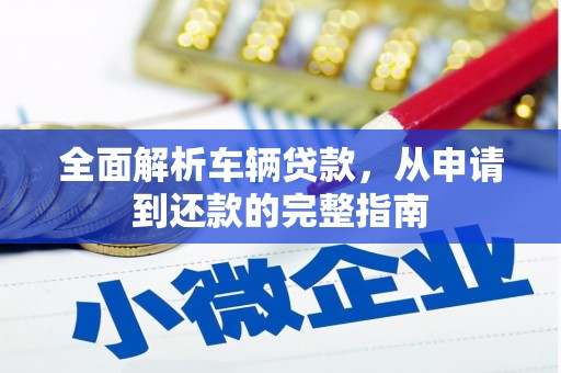 电白全面解析车辆贷款，从申请到还款的完整指南