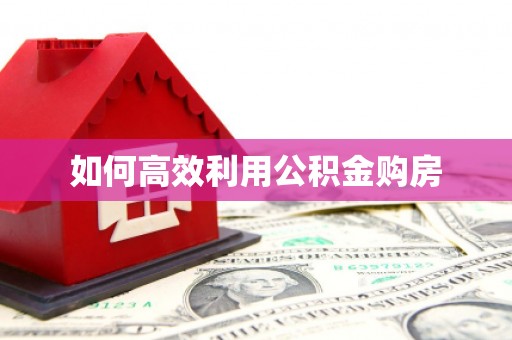 电白如何高效利用公积金购房